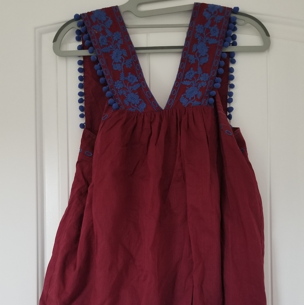 J. Crew embroidered tank top